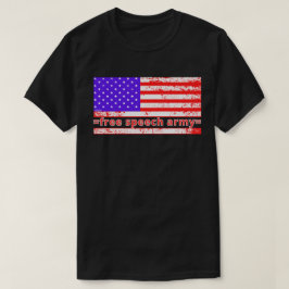 Camiseta LIBERDADE DE EXPRESSÃO ARMY angustiado edição de b