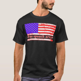 Camiseta LIBERDADE DE EXPRESSÃO ARMY angustiado edição de b