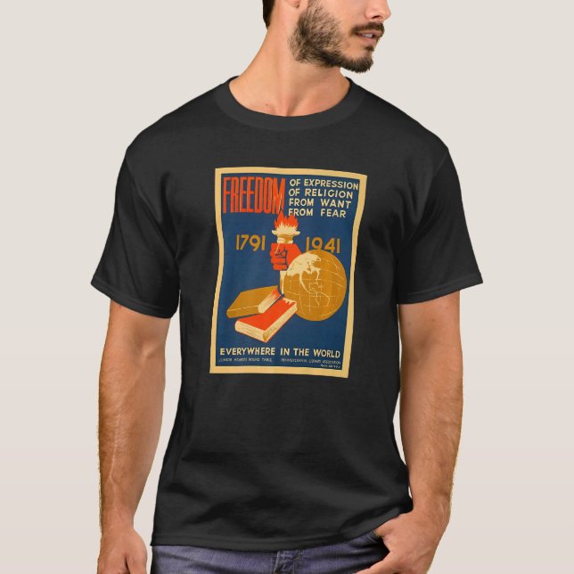 Camiseta Liberdade De Expressão Da Religião Proveniente De  (Frente)