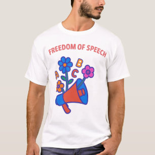Camiseta Liberdade de expressão: Deixem cada voz bater