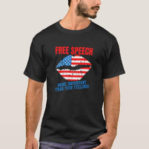 Camiseta Liberdade de Expressão Mais Importante Que Seus Se
