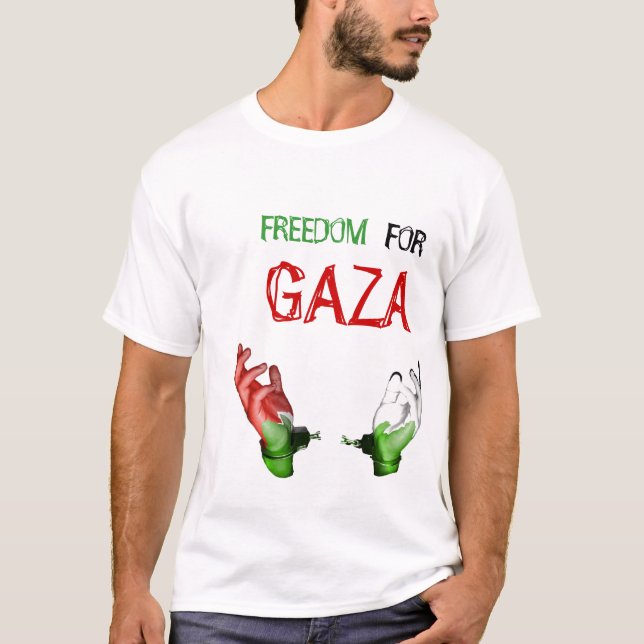 CAMISETA LIBERDADE, DE, GAZA (Frente)