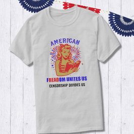 Camiseta Liberdade de leitura patriótica