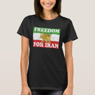 Camiseta LIBERDADE DE Pavilhão do Leão Iraniano PELO IRÃ