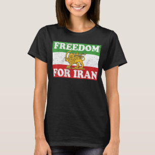Camiseta LIBERDADE DE Pavilhão do Leão Iraniano PELO IRÃ
