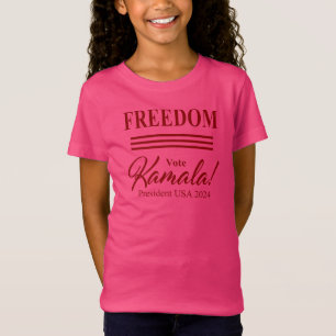 Camiseta LIBERDADE de voto Kamala Harris para o Presidente 
