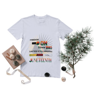 Camiseta liberdade desde 1865... a justiça ainda está carre