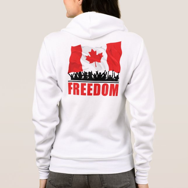 Camiseta LIBERDADE DO CANADÁ: Comboio Pessoas do Canadá 202 (Verso)