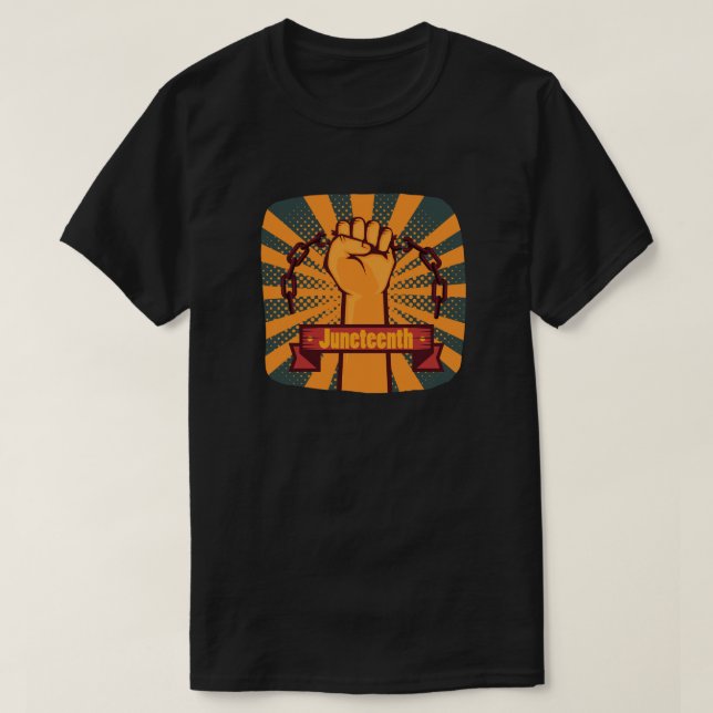 Camiseta Liberdade do Juneteenth (Frente do Design)