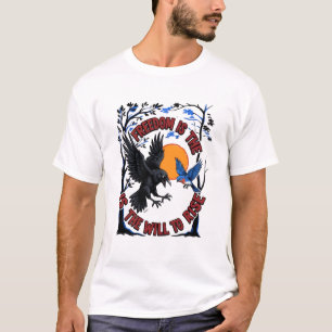 Camiseta Liberdade É A Vontade De Subir Corvo