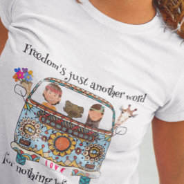 Camiseta Liberdade é apenas mais uma palavra. Unissex