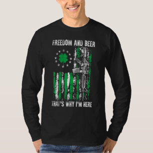 Camiseta Liberdade e cerveja, é por isso que estou aqui, Ru
