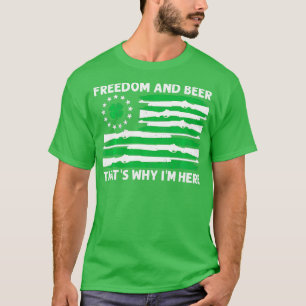Camiseta Liberdade E Cerveja Odeia Por Que Estou Aqui, Rua