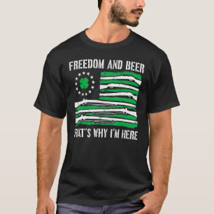 Camiseta Liberdade E Cerveja Por Isso Estou Aqui, Rua De Ar