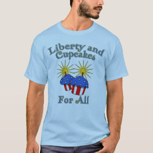 Camiseta Liberdade e cupcakes para todos os produtos