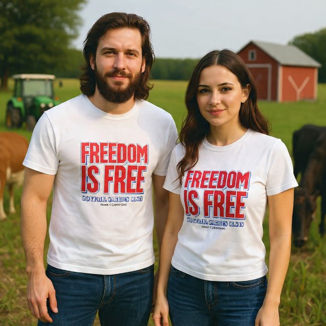 Camiseta Liberdade é Grátis. Controle Acarreta Custos. (des (Criador carregado)