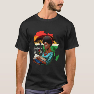 Camiseta Liberdade É Liberdade Mês da História Negra Orgulh