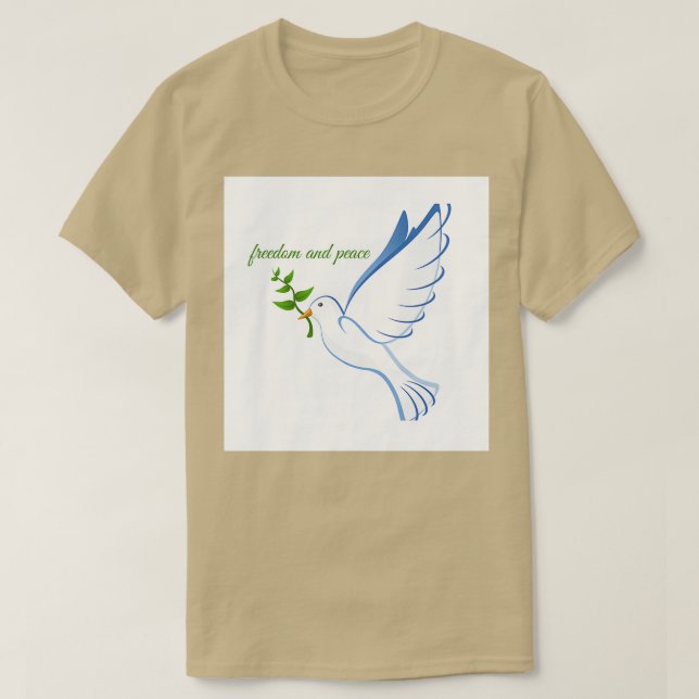 Camiseta Liberdade e paz 2 (Frente do Design)