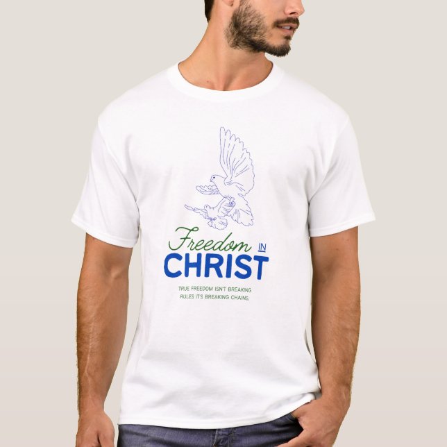 Camiseta Liberdade em Cristo (Frente)