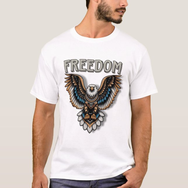 Camiseta Liberdade em expansão - Um símbolo de força e inde (Frente)