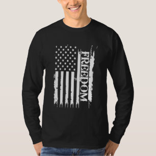 Camiseta Liberdade Estados Unidos se afundaram com bandeira