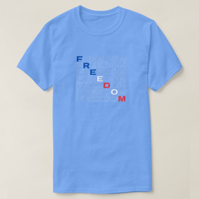Camiseta Liberdade EUA (Frente do Design)