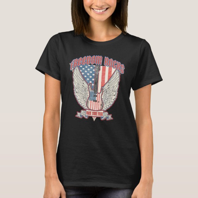 Camiseta Liberdade Faça alguma festa de barulho (Frente)