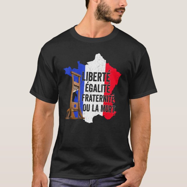 Camiseta Liberdade Igualdade Fraternidade Dia da Bastilha F (Frente)