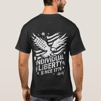 Camiseta Liberdade Individual Desde 1776 Águia Americana Gr
