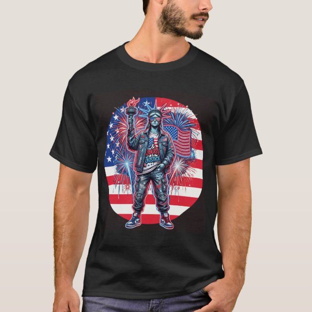 Camiseta Liberdade - Justiça - Liberdade (Frente)
