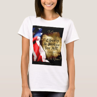 Camiseta Liberdade & justiça para todas as democrata |