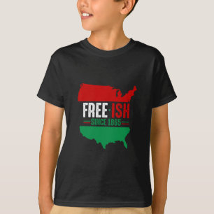 Camiseta Liberdade Livre Dos Eua Mapa Junta Do Afican Negro