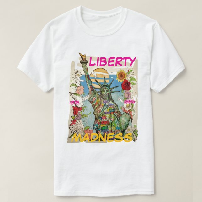 Camiseta Liberdade Loucura (Frente do Design)