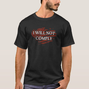 Camiseta Liberdade Médica Não Cumprerei Nenhuma Obrigação
