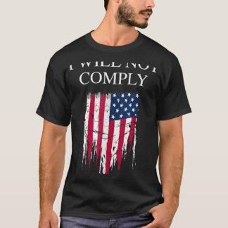 Camiseta Liberdade Médica Não Cumprirei Nenhum Tanque De Ma