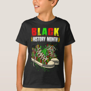 Camiseta Liberdade Melanina Preto Orgulhoso África Sapatos