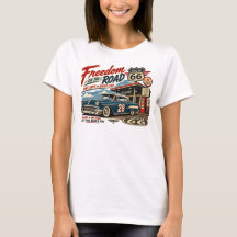 Liberdade na Estrada Rota 66 Mulheres com Hot Rod 