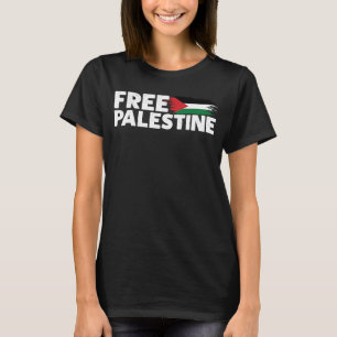 Camiseta Liberdade na Palestina Árabe Eu Defendo a Palestin
