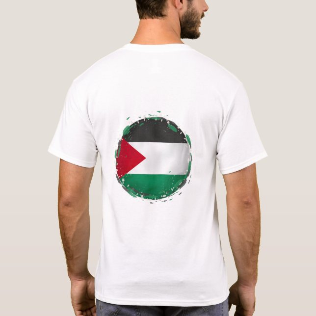 Camiseta Liberdade na Palestina , para a guerra (Verso)