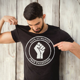 Camiseta Liberdade na Palestina, Salvar a Humanidade, Solid