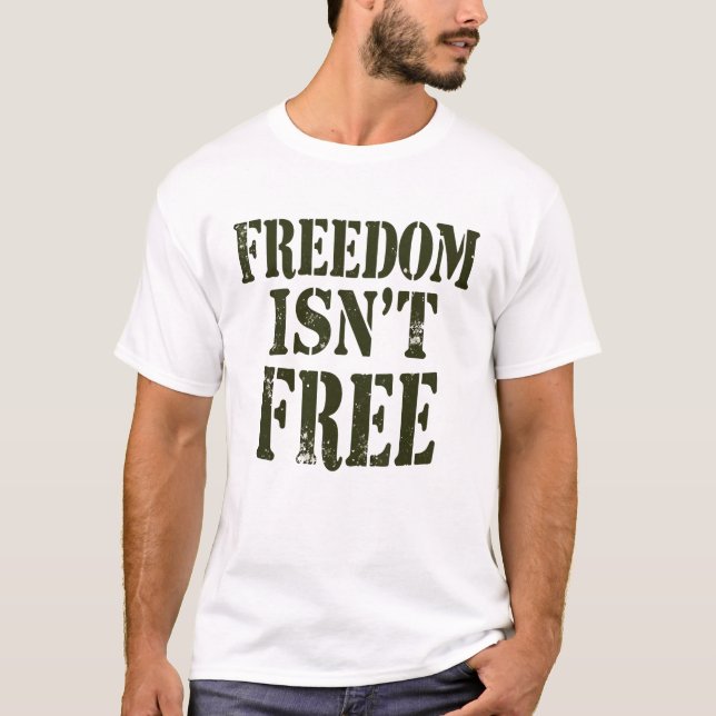Camiseta Liberdade não é grátis (Frente)