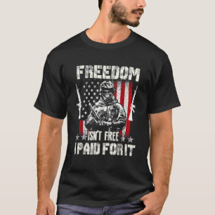 Camiseta Liberdade não é grátis Eu paguei por isso Dia Memo
