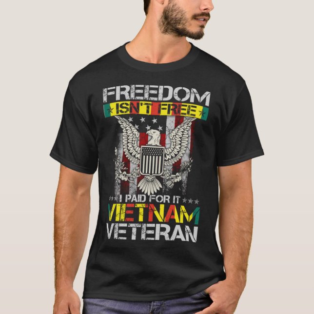 Camiseta Liberdade não é grátis Eu paguei por isso, orgulho (Frente)