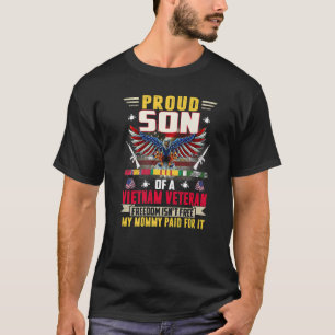 Camiseta Liberdade não é livre filho orgulhoso de um vetera