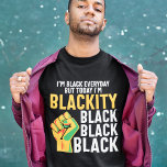 Camiseta Liberdade negra hoje eu sou a 19º de junho<br><div class="desc">Décimo de Junho, também conhecido como Dia da Libertação, é o verdadeiro dia da independência ou liberdade dos negros americanos africanos, comemorando a abolição da escravidão e a emancipação dos escravizados afro-americanos nos Estados Unidos em 19 de junho de 1865. Esta camiseta apresenta um punho preto amarelo, vermelho e verde,...</div>