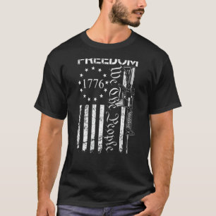 Camiseta Liberdade Nós O Povo Ar15 Bandeira Dos EUA Pro Ar