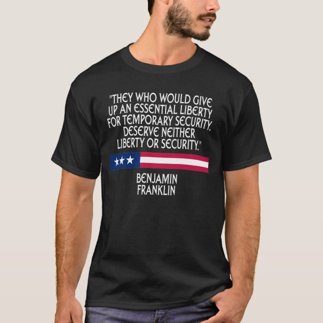 Camiseta Liberdade ou segurança (Frente)