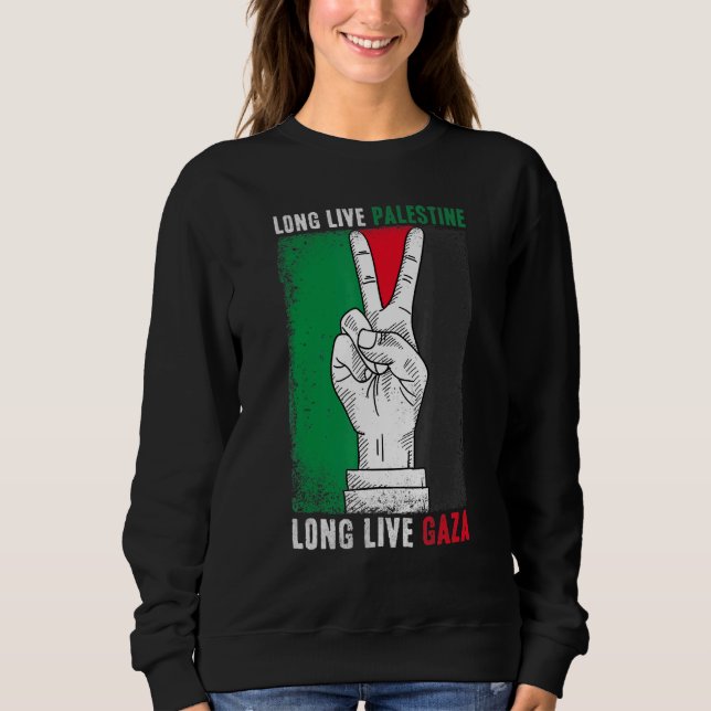 Camiseta Liberdade Palestina: Bandeira de Gaza Viva Pálida (Frente)