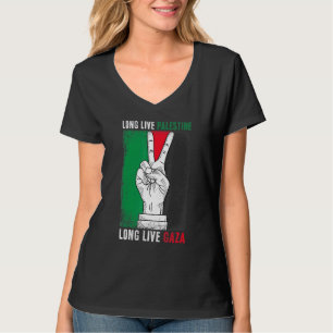 Camiseta Liberdade Palestina: Bandeira de Gaza Viva Pálida