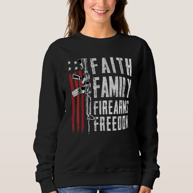 Camiseta Liberdade para a Família Fé - Pro God Guns Usa F (Frente)